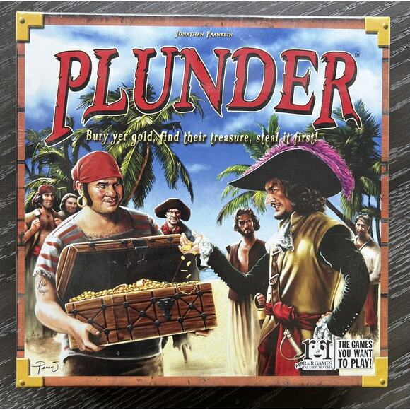 Plunder Board Game by Jonathan Franklin 2013 R&R Games, New and Sealed - Picture 1 of 8